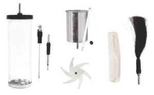 Electrostatics Accessories Kit, 7 Pieces- Designed to be used with Van De Graaff And Wimshurst Machines