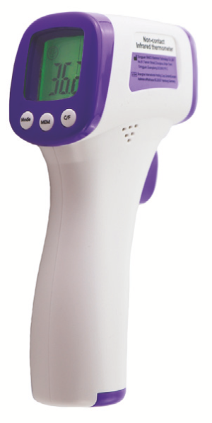 Compact, non-contact, infrared body thermometer